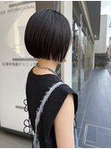 ナチュラルボブ前髪ありミニボブ◎20代30代40代50代ショートボブ