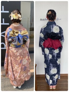 ルネッサンスヘアー ラファエロ(RAFFAELLO)の写真/お呼ばれにも◎大切な日の各種着付け、ヘアアレンジで特別な一日をもっと華やかに。