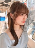 【MONA】顔まわり後れ毛/似合わせカット