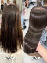 ハピネス 梅田茶屋町店(HAPPINESS)&nbsp;韓国風/レイヤーカット/顔周り/顔まわり/髪質改善/ベージュ