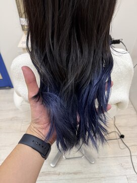 アルターシェリー(aL-ter che'rie) グラデーションカラー/黒髪/クラゲヘアー/オリーブグレー　新籾