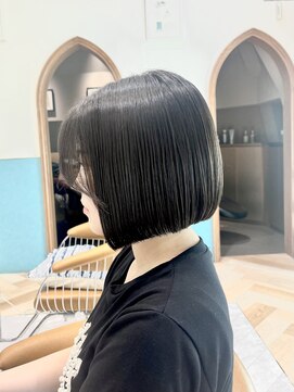 ロンド レグリーズ 立川(Lond leglise) ミニボブレイヤー/レイヤーカット/ダークアッシュ/顔周り/立川