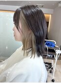 【L by first】インナーカラー×シルバーベージュ