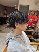 アトラクト バイ ラック 津田沼(Attract by LUCK)&nbsp;波巻きスパイラルパーマ/津田沼/メンズパーマ/メンズ/ブリーチ