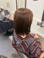 レリンク バイ コッミナム(LeLink by COMiNUM)&nbsp;パッツンボブ×オレンジカラー