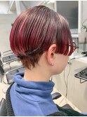 ハンサムショート、ピンクパープル、マニッシュショート