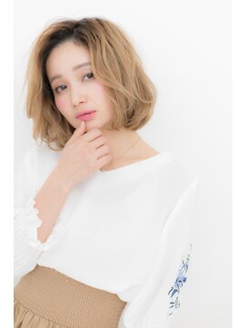 カバーヘアアンドスパ ブリス 浦和(COVER HAIR&SPA bliss) アシンメトリーxルーズカールのフレンチボブZ浦和20代30代40代
