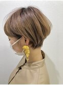 耳掛けマッシュショート