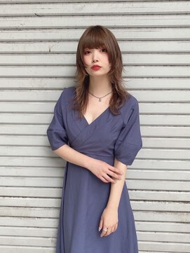 リアイス(Re:ICE) ミニウルフ/くすみブルー/流れるレイヤー/インナーハイライト