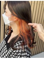 アクト(ACT)&nbsp;インナーカラーオレンジ/ミントアッシュ/アンブレラカラー