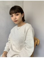ミニボブ　あごボブ　ワイドバング