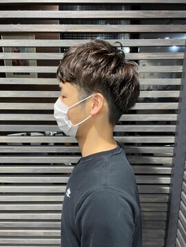 ユアーズ 四街道店(HAIR&NAIL YOURS) ビジネスツーブロック刈り上げショートニュアンスパーマ