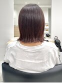 20代30代切りっぱなしボブ_ロブ_暖色カラー【GRAFF銀座】