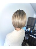 切りっぱなしボブ/ミニボブ/前下がりボブ/大人ボブ/髪質改善Tr