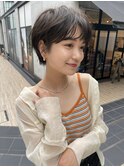 ショートボブパーマ20代30代40代イヤリングカラー大人可愛い