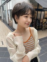 サンド 表参道(sand)&nbsp;ショートボブパーマ20代30代40代イヤリングカラー大人可愛い