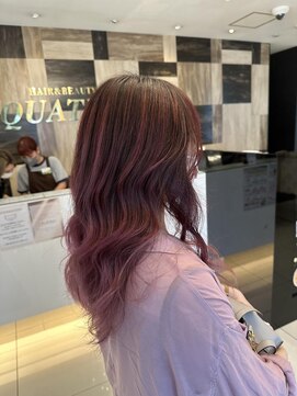 ヘアアンドビューティー クアトロ 戸祭店(QUATRO) バレイヤージュ