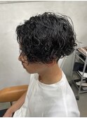 波巻きパーマ