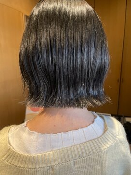 オーガニック ライフ 若葉 鶴ヶ島(organic+life) 20代30代大人可愛い小顔ショートカット外ハネボブ