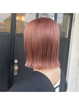 ボアップ 新居浜店(boappu) #ピンクカラー#ピンクベージュ#ブリーチカラー