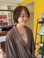 バサ 江古田店(BASSA)&nbsp;【Inumaru】【似合わせ】ベージュカラー×ショートヘア