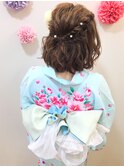 浴衣着付けとヘアアレンジ