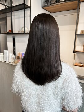 フィルムス 銀座(FILMS) くびれヘア/顔周り/韓国/レイヤーカット/黒髪/ロング/前髪/銀座