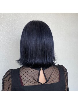 アンジェリカ 難波店(ANGELICA) 韓国風タッセルボブ ブルーブラック