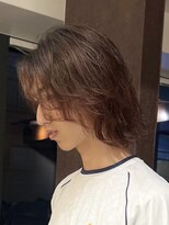 フィフス 神南(fifth)&nbsp;メンズマッシュウルフカットセンターパートウルフシャドウパーマ