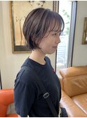 くせを活かしたショートボブ .*。