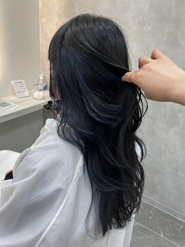 クリスタルマジック 本店(CRYSTAL MAGIC) インナーカラー×ネイビーブルー