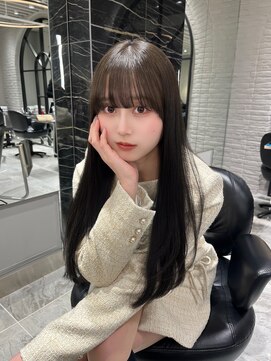 バレット 表参道(VALETTE) 盛れるシースルーぱっつん&透明感グレージュ