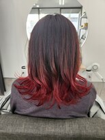 テーラヘアー 土気あすみが丘店(TELA HAIR)&nbsp;レッド×グラデーションカラー