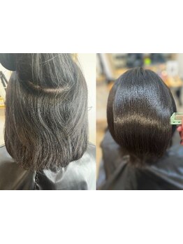 クセやうねりが気になる方に！自然なストレートで朝のお手入れも簡単に♪