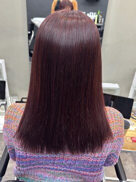 ファビ 渋谷(Fab) 渋谷/ブリーチなしカラー／赤カラー