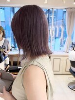 テトラ バイ ネオリーブ 横浜西口店(tetra by neolive)&nbsp;ダブルカラー　ラベンダーグレージュ　ブリーチ　レイヤーカット