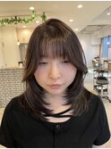 ミディアムレイヤー/顔回りレイヤー/ワンカールレイヤー/和田