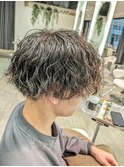 波巻きパーマ
