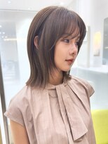 ピークアブー 銀座中央通り(PEEK-A-BOO) 結べるナチュラルくびれボブ/まろやかチャコールブラウン