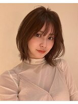 アビーファイブ(ABBEY 5)&nbsp;大人ボブ銀座レイヤーカット有楽町ミディアムボブベージュ