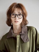 ヘアサロン セロ(Hair Salon SERO)&nbsp;【セロ姫路】ミディアムボブ/シナモンベージュ/ゆるふわパーマ