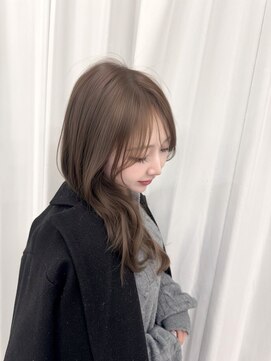 ジェム リット(GEM lit) ココアベージュ/レイヤーカット/ワンホンヘア
