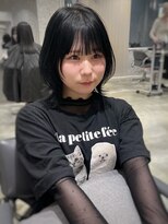 ユーフォリア 新宿通り(Euphoria)&nbsp;【Euphoria erina】丸みハッシュボブ×ブルーブラック