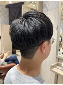 ツーブロック×刈り上げマッシュ◎黒髪好印象ナチュラル