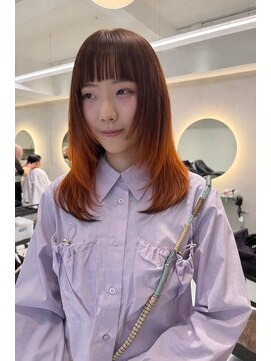 アンフィグ 吉祥寺(anfig) レイヤーカット デザインカラー 吉祥寺 【IBU】