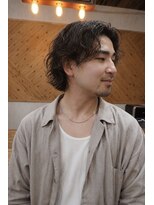 ロム 札幌大通(LOM) メンズボブウルフスパイラルパーマ【札幌】