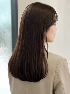 モト 船橋(moto) 髪質改善上品艶髪ロングストレート深みダークブラウン美髪船橋