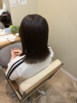 ハイレート 坂戸店(Hairate)&nbsp;オリーブ×切りっぱなしボブ