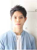 黒髪×アップバング×爽やかショート