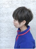 レザーショートボブ
